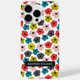 Inscrição editável Flores Mínimo de Case Mate