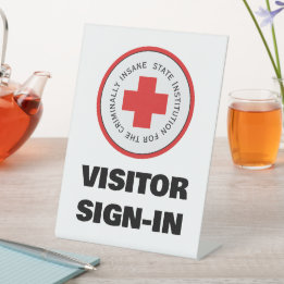 Inscrição no Visitante de Halloween de Asilo