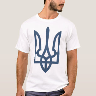 Inscrição Tryzub Zelensky Camisa Ucrânia Tridente