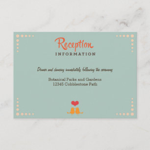 Inserção alaranjada retro do casamento dos