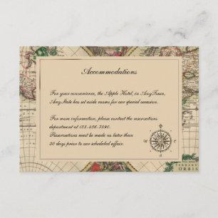 Inserção antiga do casamento do mapa de Velho