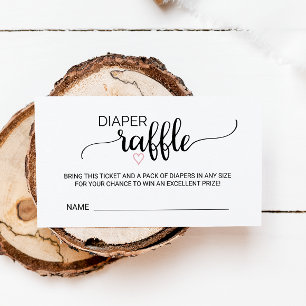 Inserção cor-de-rosa do Raffle da fralda da