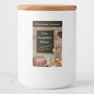 Inserção customizável da etiqueta do cozimento 