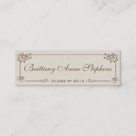 Inserção da placa do nome da graduação da canvas