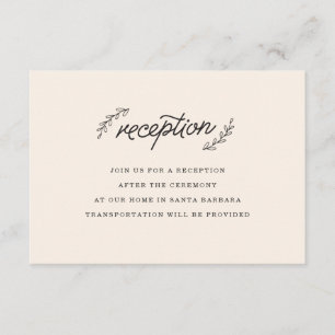 Inserção da recepção do Wildflower