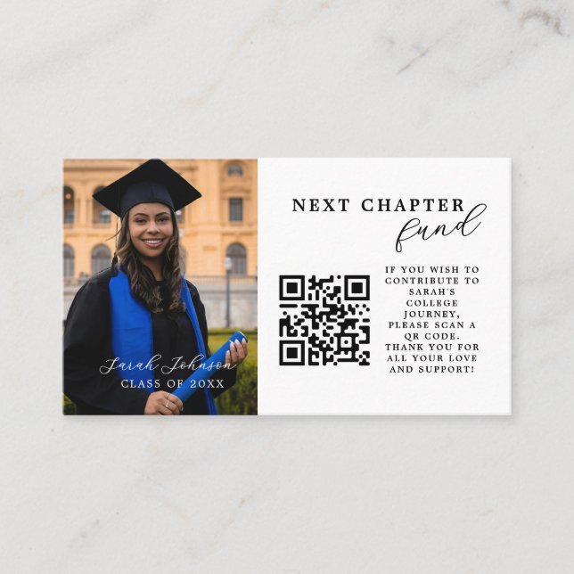 Inserção de Anúncio de Formatura com Código QR par (Frente)
