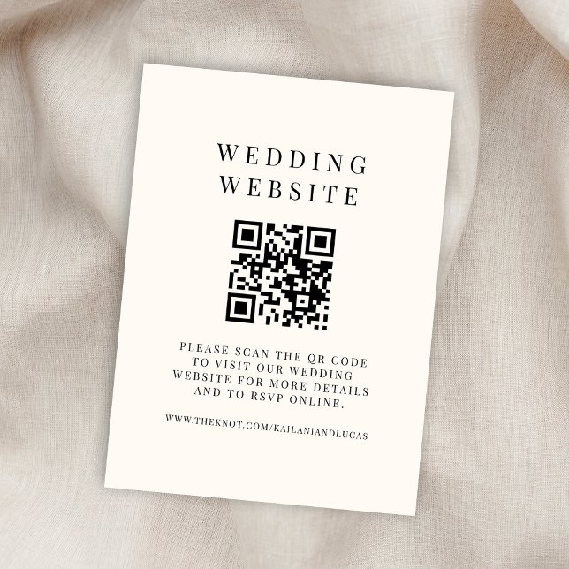 Inserção de Casamento de Código QR de Preto e Marf (Criador carregado)