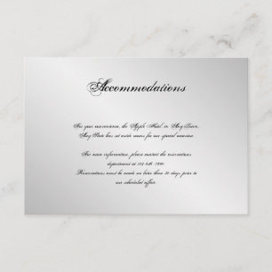 Inserção de Casamento de Elegância de Prata