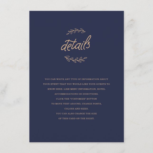 Inserção de Casamento de Flores Selvagens (Frente)