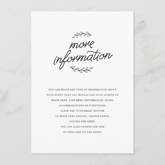 Inserção de Casamento de Flores Selvagens (Frente)