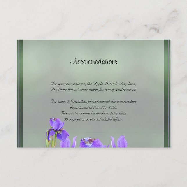 Inserção de Casamento em Íris Roxo (Frente)