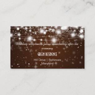 Inserção De Casamento Roxo De Estrelas Brilhantes