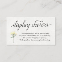 Inserção de Chá de Exibição Floral de Aquarela