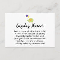 Inserção de Chá de fraldas de Exibição Simples com