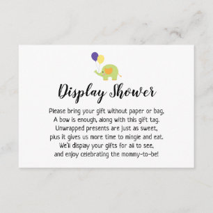 Inserção de Chá de fraldas de Exibição Simples com