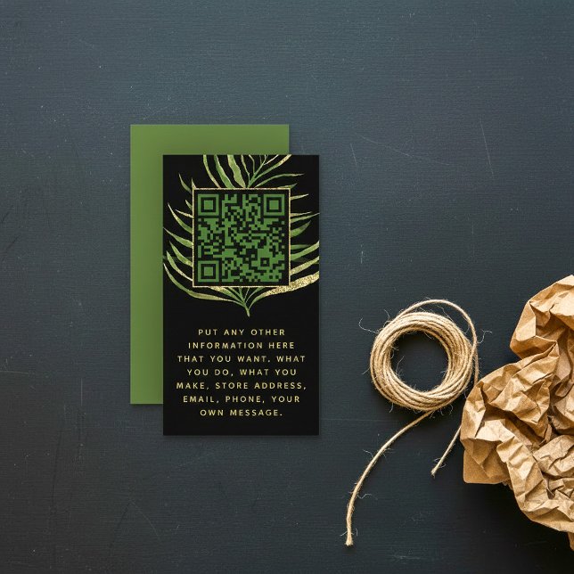 Inserção de código de folha e QR para ordens de cl (Leaf and QR Code insert for customer orders.)