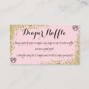Inserção de Convite de Raffle de fralda