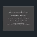 Inserção de Convite para Casamento de Tipografia<br><div class="desc">Inserir Cartão para coordenar com 'Tipografia' Convite de Casamento em preto e branco elegante.</div>