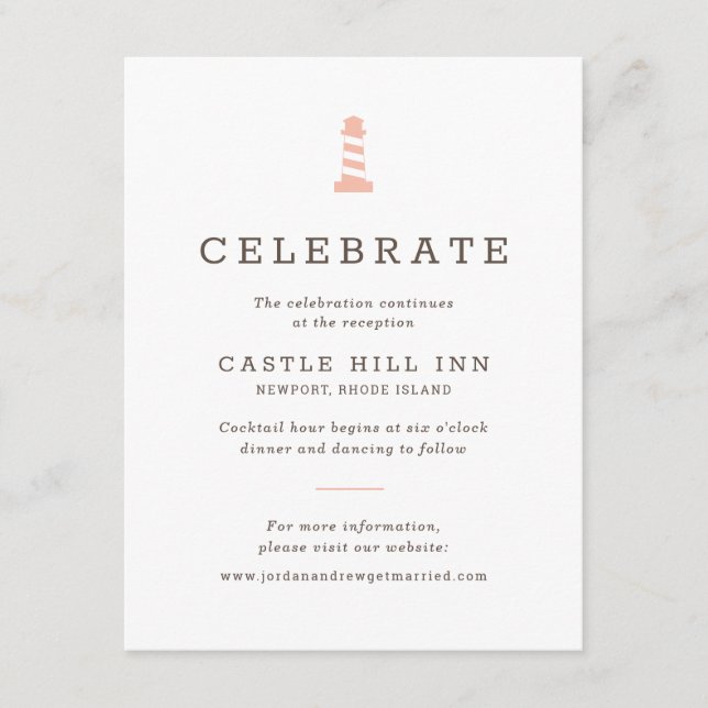 Inserção de farol para Casamento de Praia Náutica (Frente)