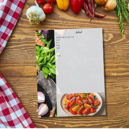 Inserção de foto de receita no livro de receitas