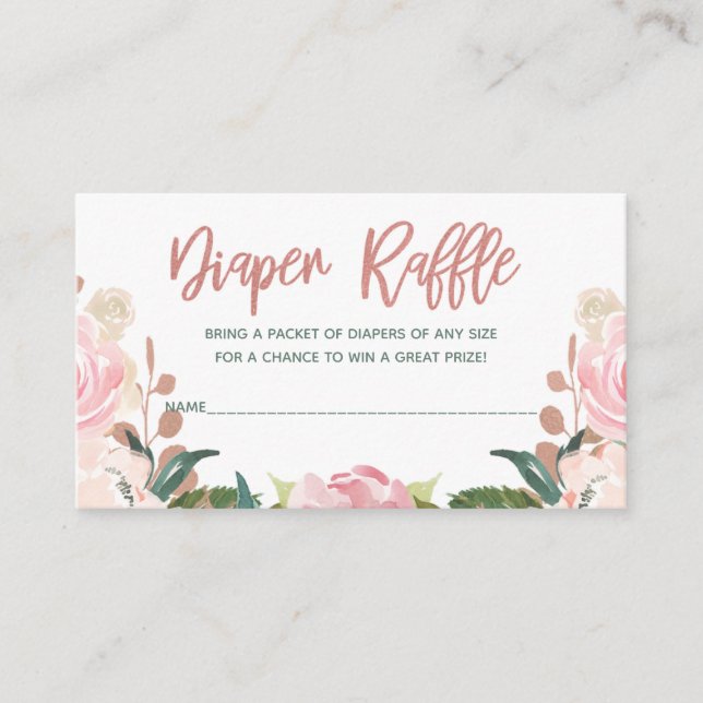 Inserção de Fralda Chá de fraldas Dourada com Rosa (Frente)