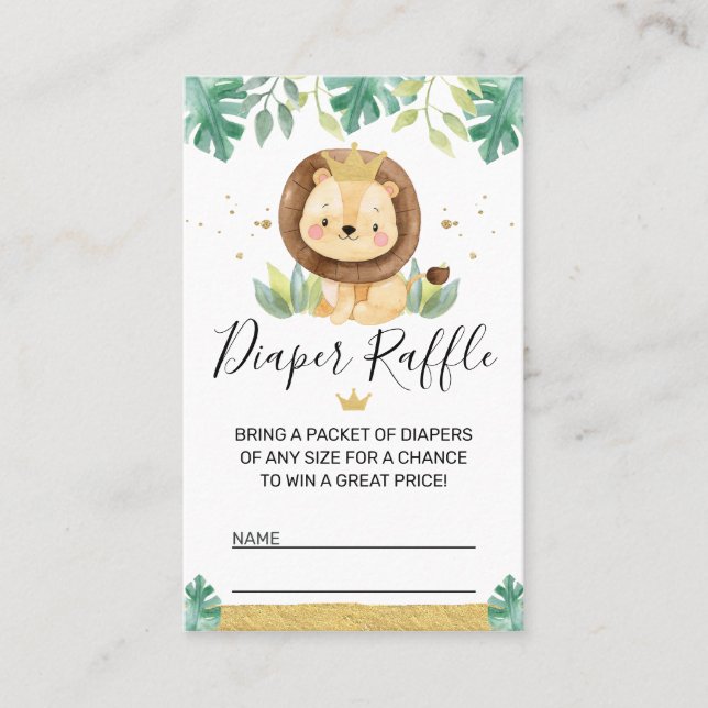 Inserção de Fralda de Chá de fraldas de Leão Coroa (Frente)