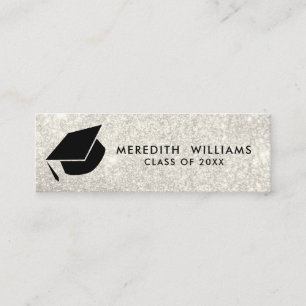 Inserção de Graduação do Boné de Formando branco d