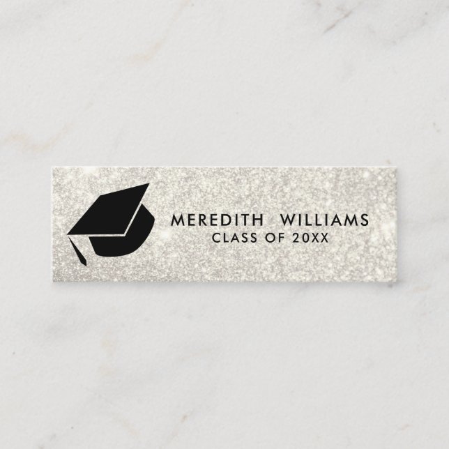 Inserção de Graduação do Boné de Formando branco d (Frente)