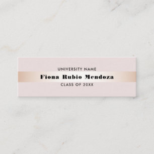 Inserção de Nome de Graduação em Rosa Dourado Chic