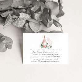 Inserção de pedido de receita de chá de noiva com 