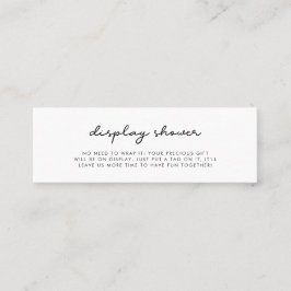 Inserção de placa de chá de exibição simples