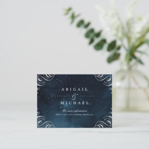 Inserção de prata do casamento da caligrafia do