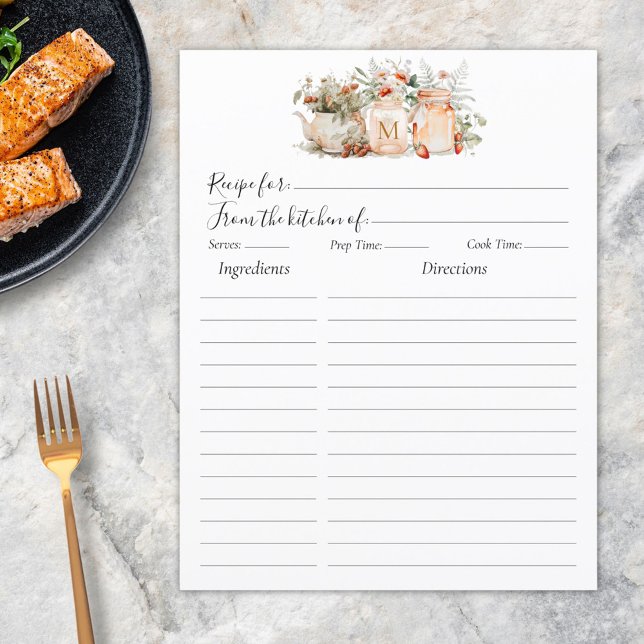 Inserção De Receita Botânica Da Floresta Floral Mo (In situ)