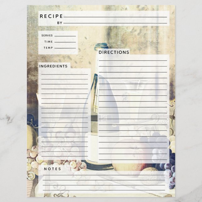 Inserção de Receita Italiana Rustílica (Frente)