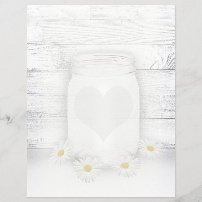 Inserção de Receita Mason Jar do Livro de Escritór (Verso)