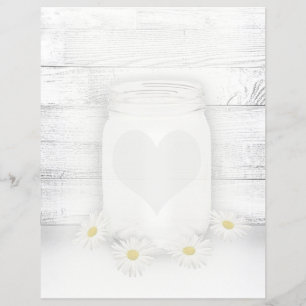 Inserção de Receita Mason Jar do Livro de Escritór