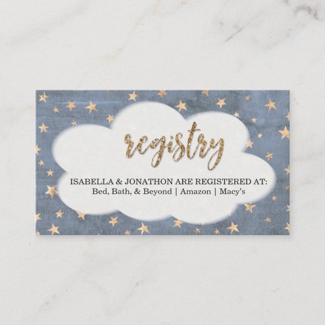 Inserção de Registro para Convite de Chá de Bebê d (Frente)