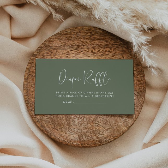 Inserção de rifa de Fralda elegante e moderna da D (Criador carregado)