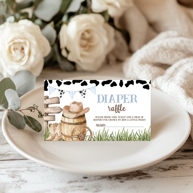 Inserção de Sorteio de Fraldas de Cowboy (Criador carregado)