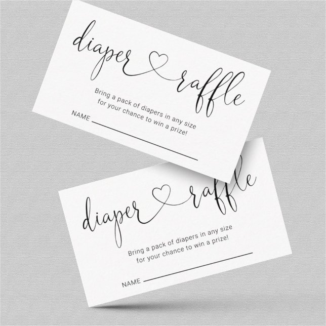 Inserção de Sorteio de Fraldas para Convite de Chá (Criador carregado)