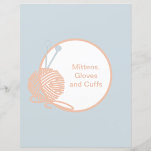 Inserção do Binder de Padrão de Knitting de Página