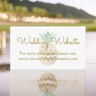 Inserção do cartão do Web site do casamento do