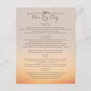 Inserção do casamento de praia "nosso dia grande "