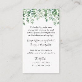 Inserção do chá de fraldas de longa distância Euca