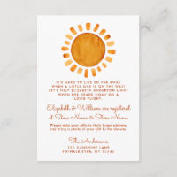 Inserção do Chá de fraldas de longa distância suns