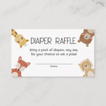 Inserção do chá de fraldas Raffle fralda boêmico