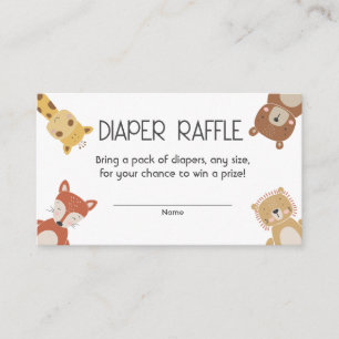 Inserção do chá de fraldas Raffle fralda boêmico