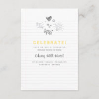 Inserção do convite do casamento do caderno