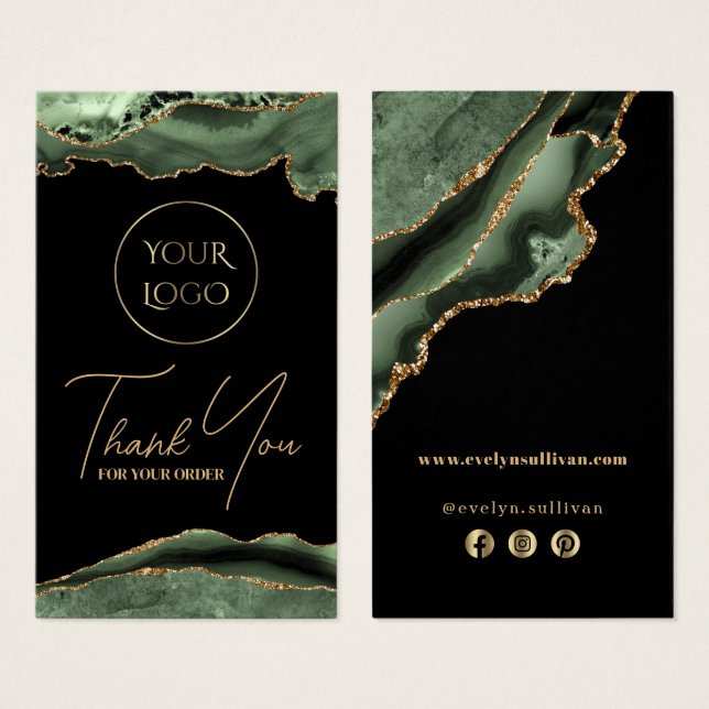 inserção do pacote agate verde sage (Frente & Verso)