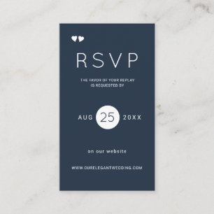 Inserção do rsvp no site de casamento branco e mar